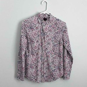 J. Crew perfect shirt Liberty fabric